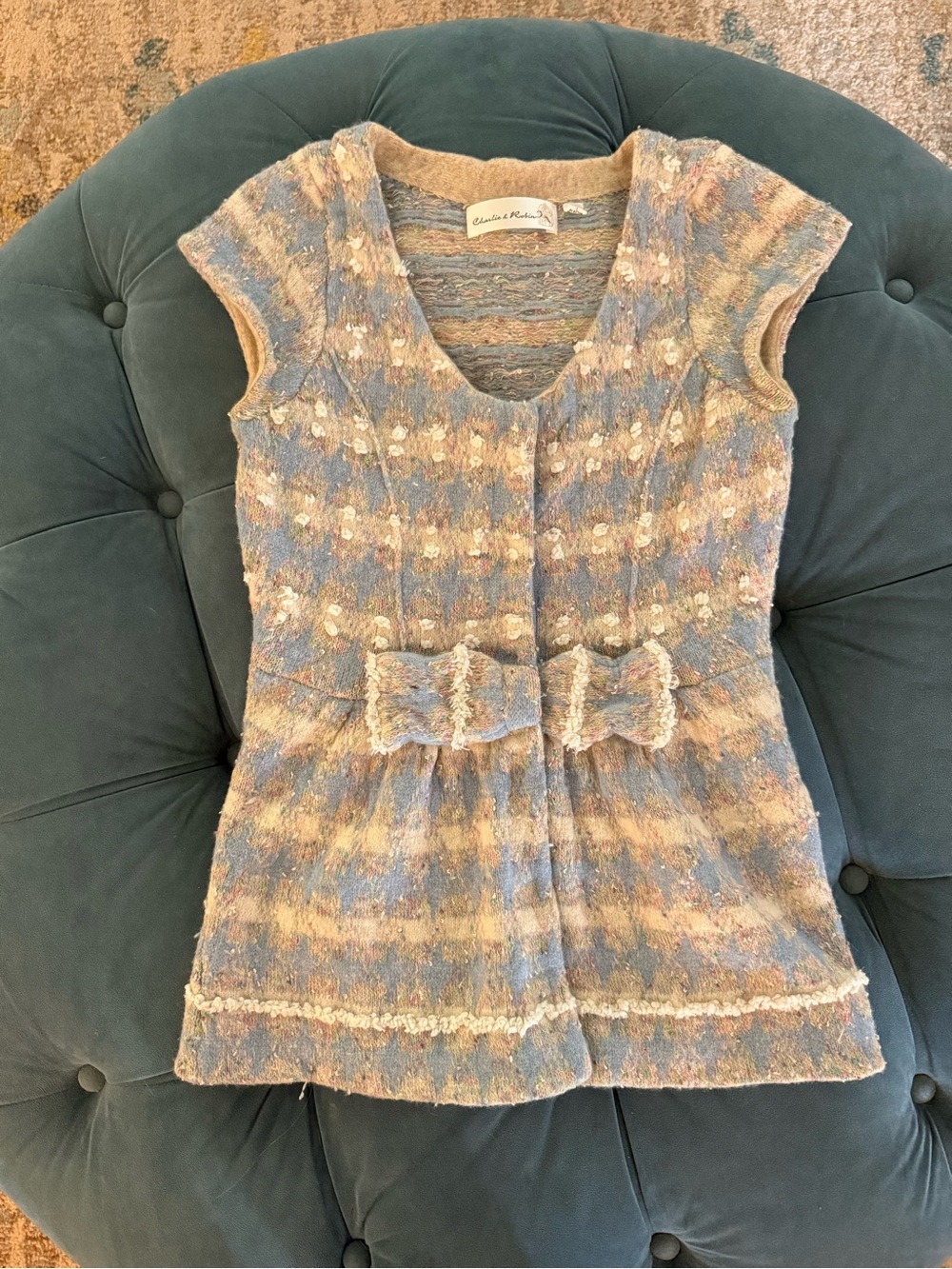 Charlie & Robin for Anthropologie Dogwood Cardigan. Size small